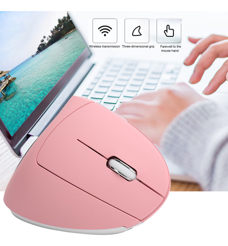 Ratón Vertical Usb Inalámbrico Para Juegos De Oficina Recarg