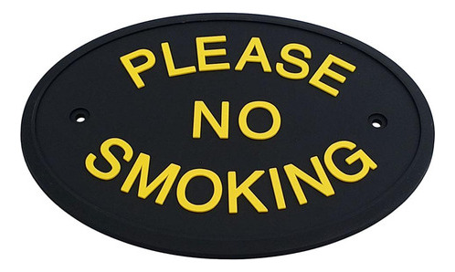 Placa Colgante De Pared Please No Smoking [u]