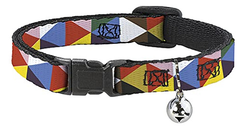 Cat Collar Breakaway Geometric Triangle Blocks Multi Color 8