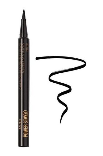 Caneta Delineadora Líquido Power Stay Preto 1,2ml - Avon