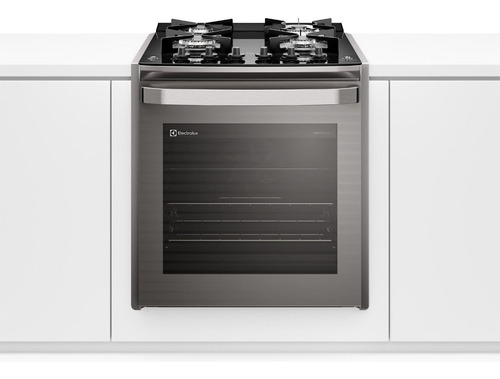 Fogão De Embutir 4 Bocas Electrolux Cinza Experience Mesa Vi Cor Prata 220V