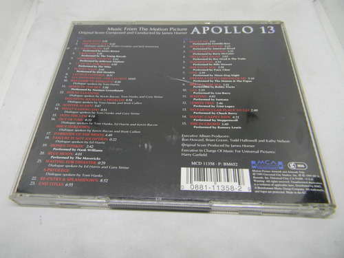 Cd - Apollo 13 - James Horner - 2 Cds - Ed. Especial -import