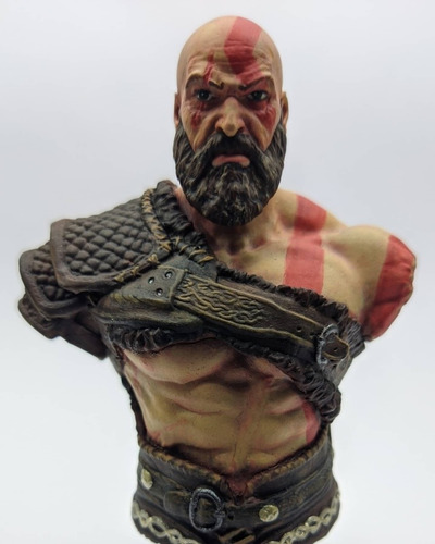 Busto Kratos God Of War Resina 3d 12 Cms