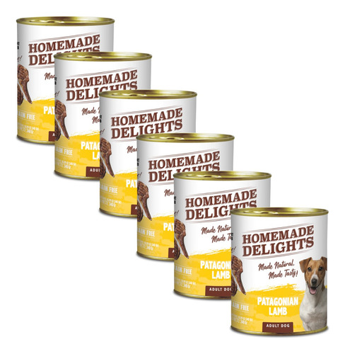 Homemade Delights Perro Patagonian Lamb X 340 Grs. X6 Unidad
