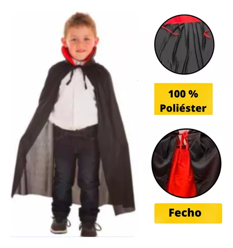 Fantasia Halloween Vampiro Drácula Infantil - Pronta Entrega