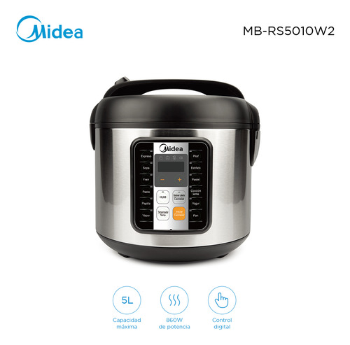 Olla A Presión Midea Mb-rs5010w2 5l 860w Universo Binario