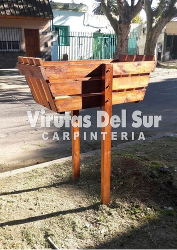 Canasto, Cesto, Tacho De Basura Residuos De Madera Envio S/c