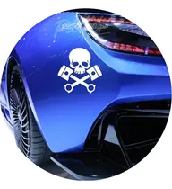 Comprar Calcomania Calavera Pistones Motor Ploteo Tuning 15cm