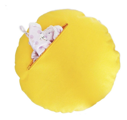 Imagem 3 de 4 de Almofada Emoji Porta Pijama Em Feltro