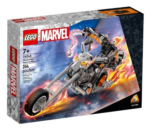 Lego Marvel Mech Y Moto Motorista Fantasma 76245 - 264 Pzs 