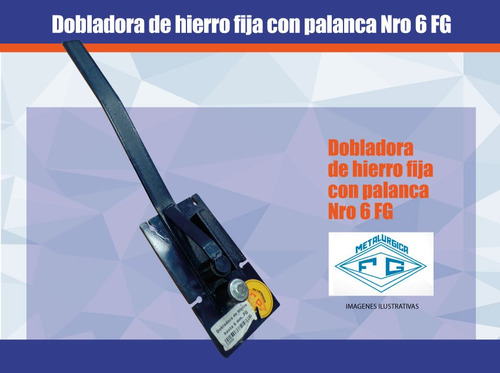 Imagen 4 de 6 de Dobladora De Hierro Fija Con Palanca Nro 6 Fg Hasta 6mm