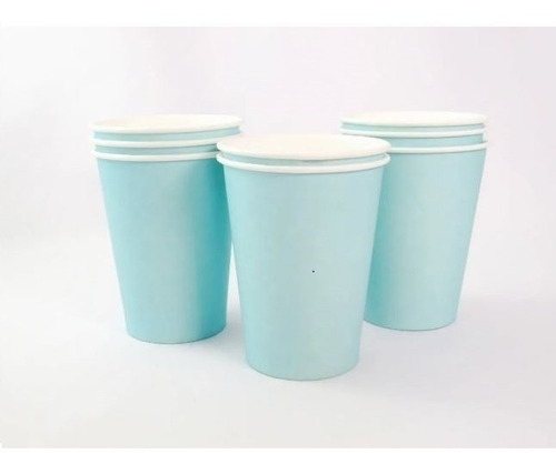 Vaso Polipapel Tonos Pasteles Para Eventos 240cc Pack X10