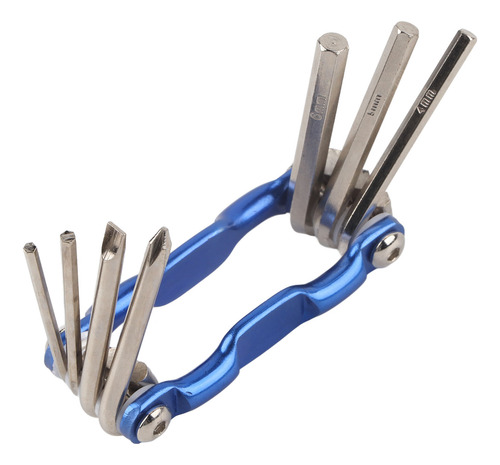 Set De Herramientas De Reparación 7 En 1 Blue Portable Multi