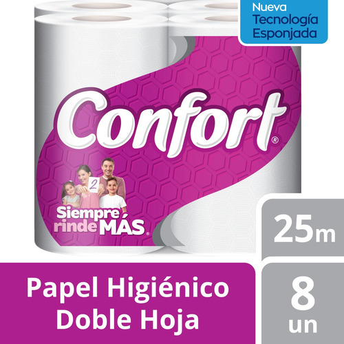 Papel Higiénico Confort 8 Un 25 Mt