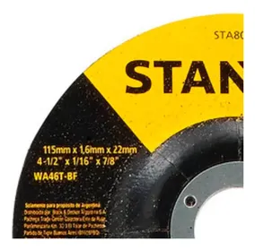 Disco Corte Amoladora 4 1/2 Stanley Sta8063a 115mm X 25und