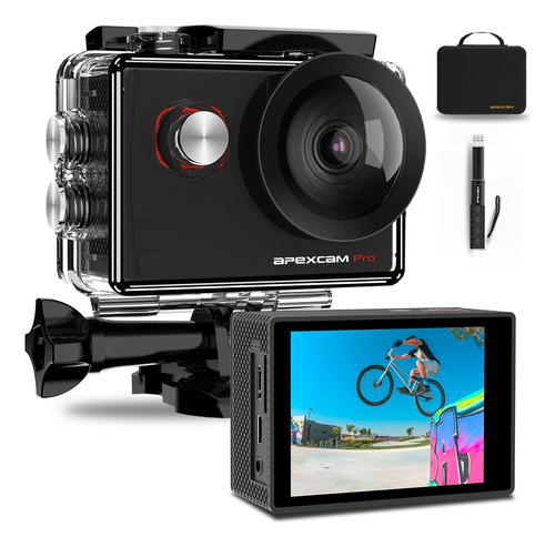 Cámara De Acción Apexcam M90 Pro 4k 20mp Con Accesorios