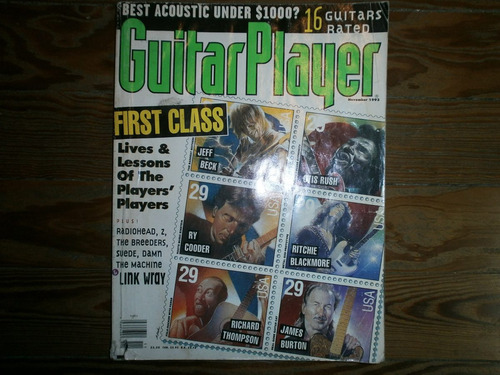 Revista Guitar Player November 1993 Jeff Beck Ry Cooder Rush