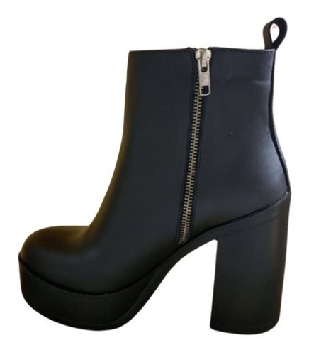 Imagen 2 de 5 de Bota Cuero Taco Alto Plataforma Treisy