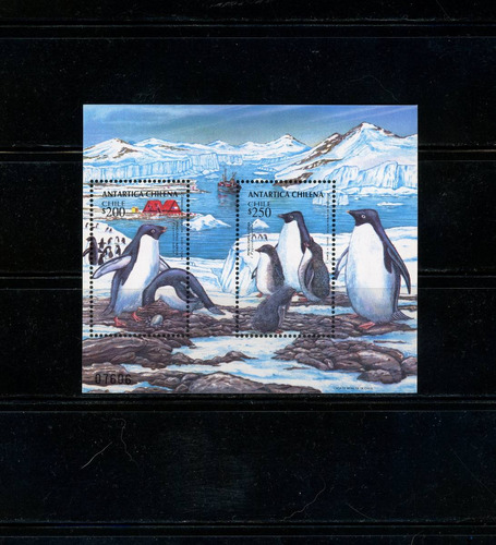 Block Souvenir De Chile Nº 65. Antártica Chilena - Fauna.