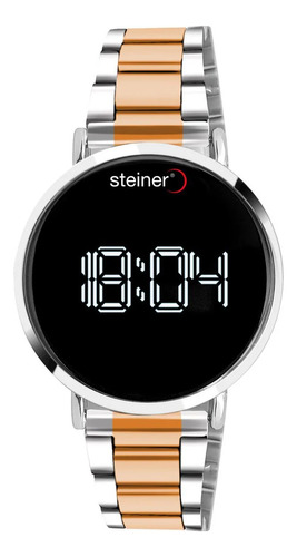 Reloj Digital Touch Steiner Para Dama Brazalete Acero Inox 