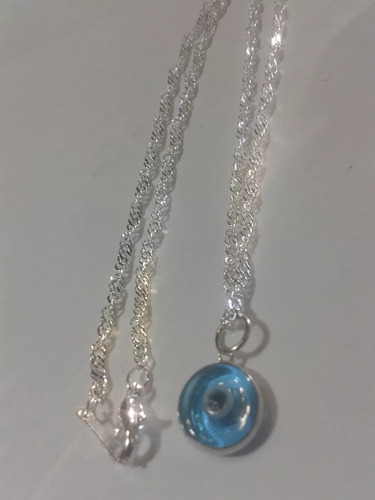 Imagen 5 de 10 de 196 Se Vende Ojo Turco Montado En Plata En Arte Murano T.peq