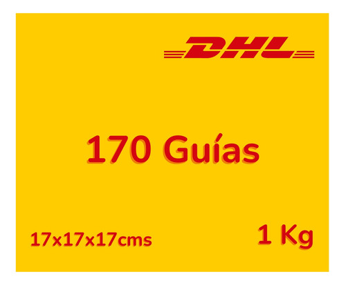 170 Guía Dhl Prepagada Día Siguiente 1kg