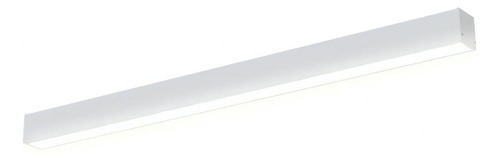 Luminária Sobrepor Vetor Led Linear 35w Bivolt Branca 6500k Cor Branco
