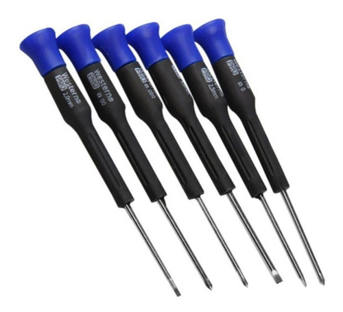 Imagem 4 de 4 de Kit Chave De Precisão Com Phillips E Fenda 6 Pecas Hf-26 Lm5