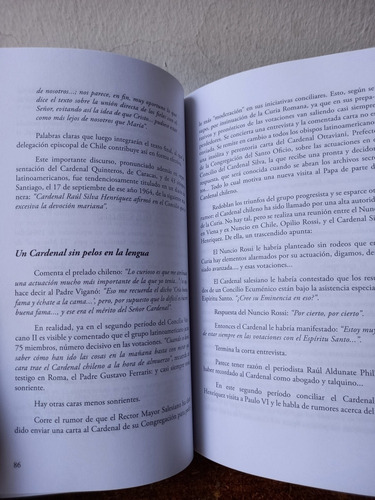 Libro Con La Vida Y Obra Del Cardenal Raúl Silva Henriquez (Usado)