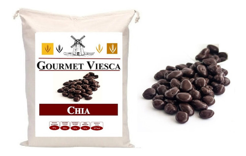 5 Kg De Chia Cubierta Con Chocolate Sin AzĂșcar