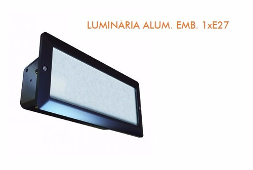 Luminária Alumínio Embutir Muro Ou Parede 6100