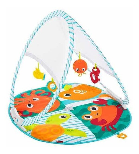 Fisher Price Gimnasio Portátil Para Bebé Con 3 Juguetes Col