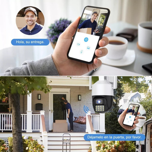 Imagen 3 de 8 de Cámaras De Seguridad Wifi Para Exteriore 3k Con Alarma De5mp