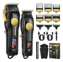 Comprar Maquinas Para Cabello CIICII® Kit De Cortadoras Profesional ,Maquinas Para Cortar Cabello 6500Rpm,Set De Cortapelos Y Recortadora Para Hombre Con Pantalla LED, 9 Peines Guía Y Capa.