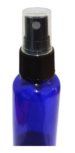 100 Envases Jefferson De 60 Ml Color Azul Con Atomizador