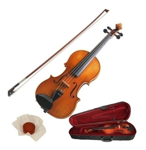 Violin 4/4 Macizo Tapa Pino Seleccionado Stradella Mv141244