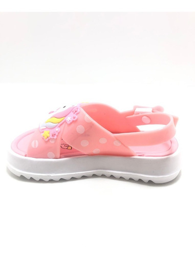 Imagen 4 de 4 de Sandalia Ojotas Playeras Unicornio Glitter Lunares Air 1794
