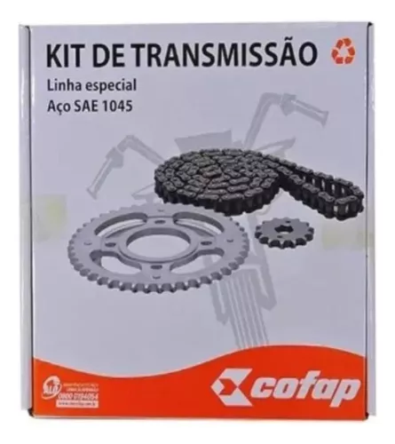 Kit Relação Cbx 250 Twister 2001 A 2008 Cofap Original Compl