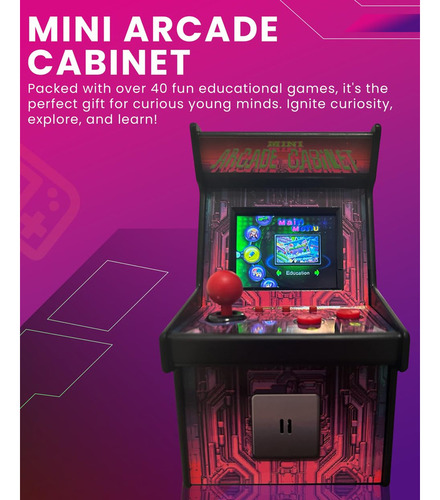 Mini Arcade Cabinet Arcadenia - Máquina De Juegos Retro Col