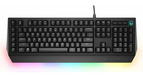 Teclado Gamer Mecanico Switch Brow Alienware Advanced Aw568 Cor de teclado Preto Idioma Inglês US
