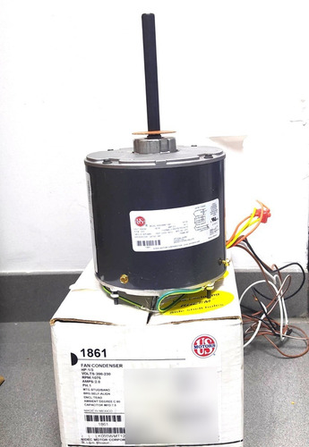 Imagen 2 de 5 de Motor Ventilador Condensador Us Motor 1/3hp 1861 208-230v