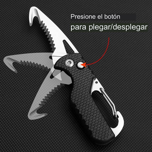 Imagen 3 de 6 de Mini Navaja Plegable Edc Pesca, Camping, Abre Cajas Etc