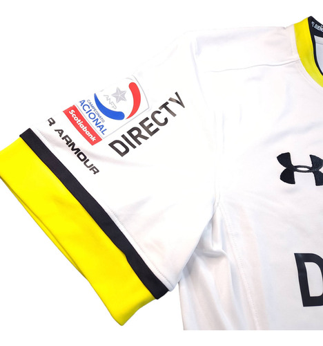 Camiseta Local Colo Colo 2016, #7 Paredes, Under Armour, M (Usado)