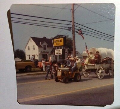 Vintage 70s Photo Parade Man W/ Cowboy Hat Using Riding  Lql