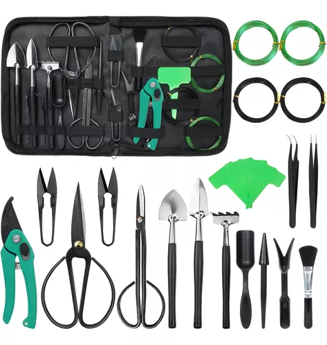 Herramientas de bonsái, 10 piezas, kit de herramientas de bonsái, juego de  herramientas de jardín, árbol bonsái, juego de herramientas suculentas