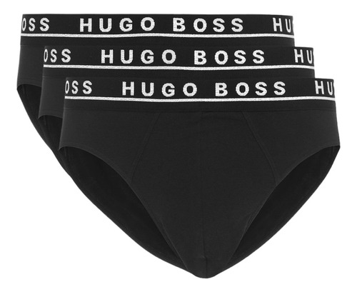 Trusa Hugo Boss 3 Pack Cotton Stretch Negro 100% Original