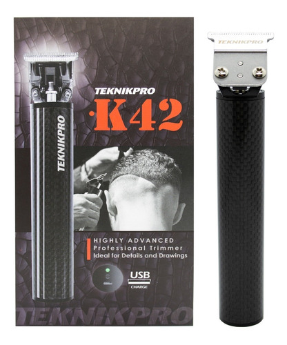 Teknikpro Trimmer Patillera K42 Inalámbrico Barberia Cabello