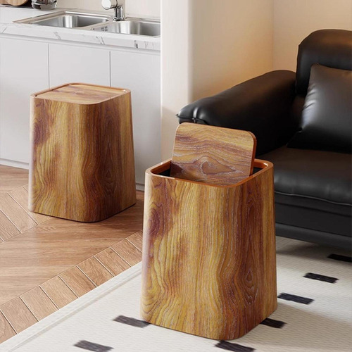 Y Cubo De Basura Retro, Contenedor De Basura M Con Tapa