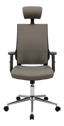 Silla Ejecutiva Mundo In Lugo Soporte Lumbar Y Cabecera Color Gris