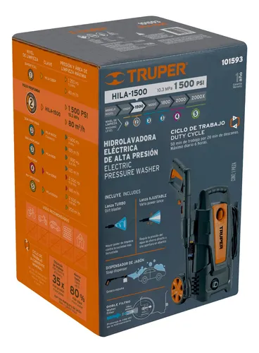Set Hidrolavadora 1500psi + Aspiradora 6 Galones Truper